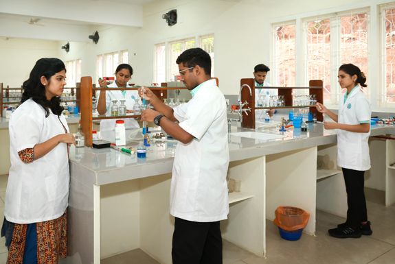 Medical students doing Laboratory research image